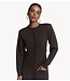 Refined Department Vest ladies knitted cardigan with shoulderpads ANGEL choc brown