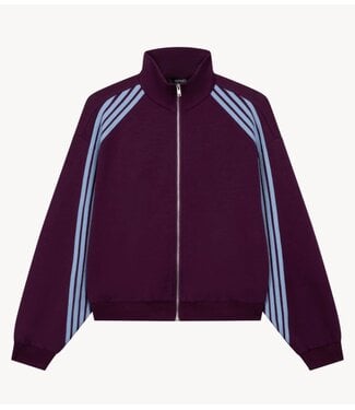 Refined Department Jas ladies knitted sport jacket SANTJE plum