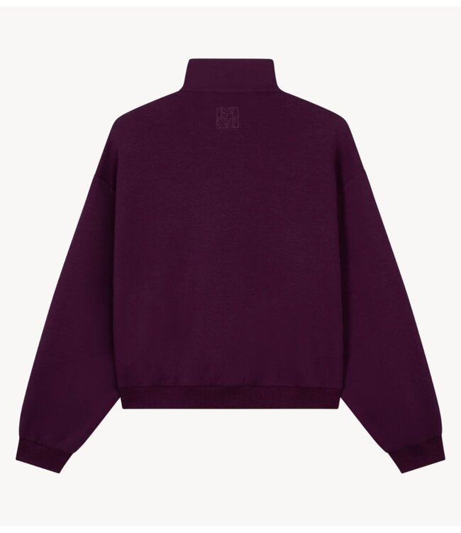 Refined Department Jas ladies knitted sport jacket SANTJE plum