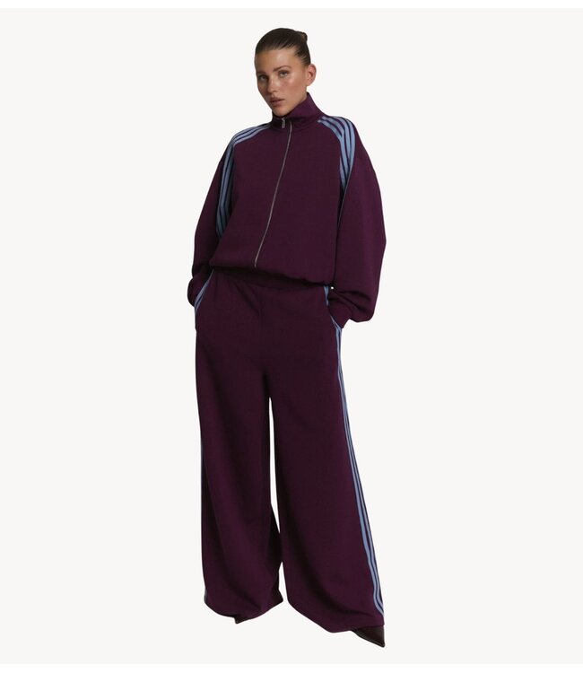 Refined Department Broek ladies knitted sport pants DOLCE plum