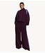 Refined Department Broek ladies knitted sport pants DOLCE plum