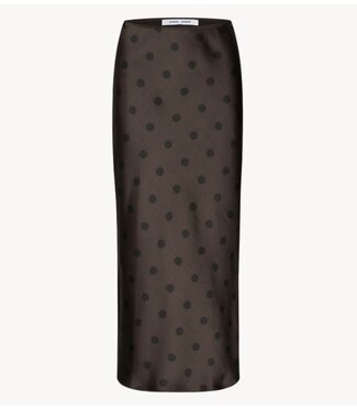 Samsøe Samsøe Rok SAAGNETA LONG SKIRT MULCH DOTT