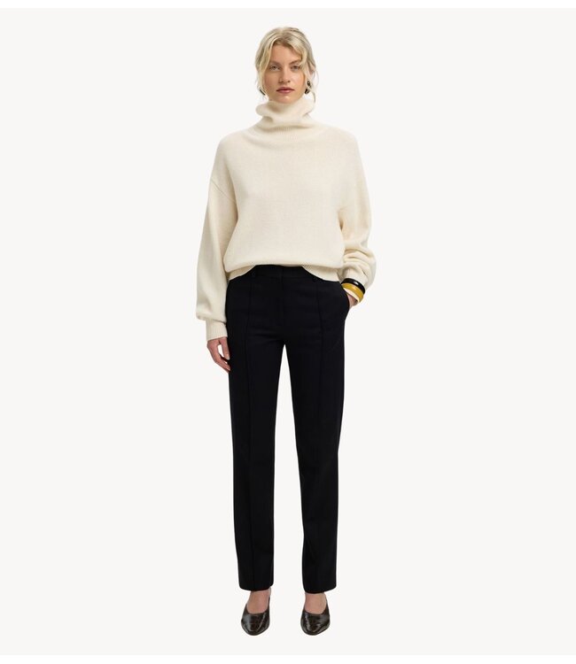 Selected Trui SLWELLIE LS KNIT ROLL NECK Egret