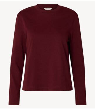 Selected Top SLWESSENTIAL LS BOXY TEE NOOS Tawny Port