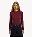 Selected Top SLWMANJA LS O-NECK NOOS Tawny Port