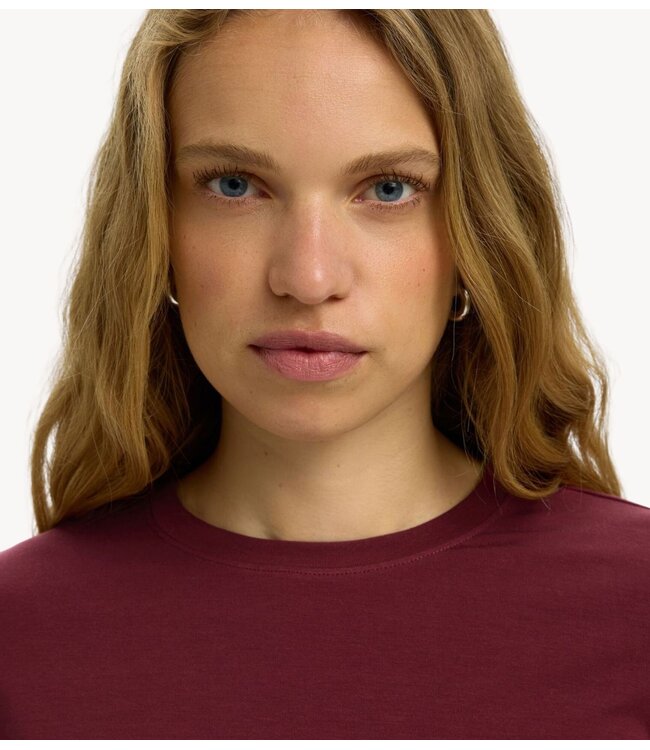 Selected Top SLWMANJA LS O-NECK NOOS Tawny Port