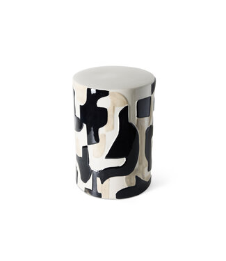 HKLIVING Bijzettafel Ceramic Zwarte Inkt
