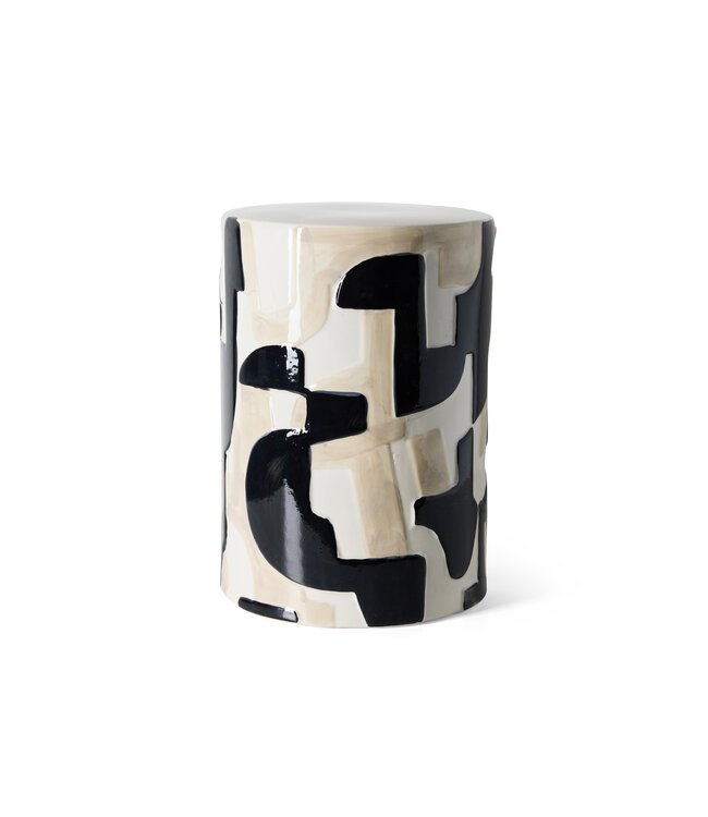 HKLIVING Bijzettafel Ceramic Zwarte Inkt