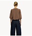 Selected Top SLWTENNY 3/4 SWEAT TOP NOOS Chocolate Chip