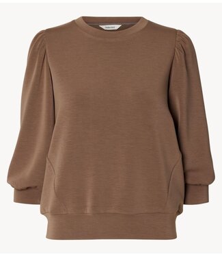 Selected Top SLWTENNY 3/4 SWEAT TOP NOOS Chocolate Chip
