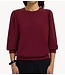 Selected Top SLWTENNY 3/4 SWEAT TOP NOOS Tawny Port