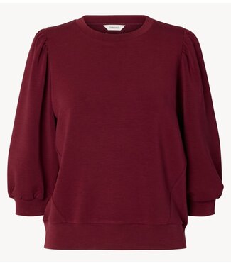 Selected Top SLWTENNY 3/4 SWEAT TOP NOOS Tawny Port