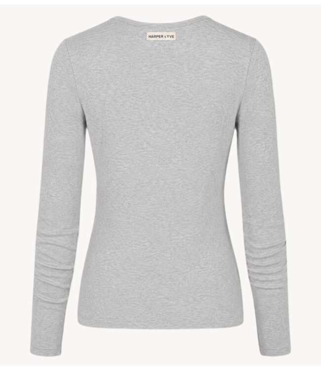 HARPER & YVE Shirt JASON-LS grey melee
