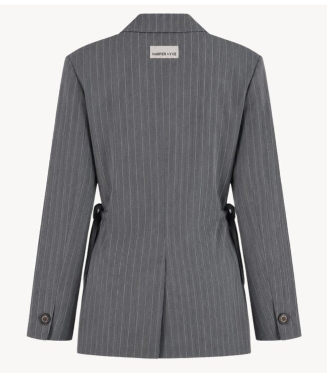 HARPER & YVE Blouse ANINA-BL grey pinstripe