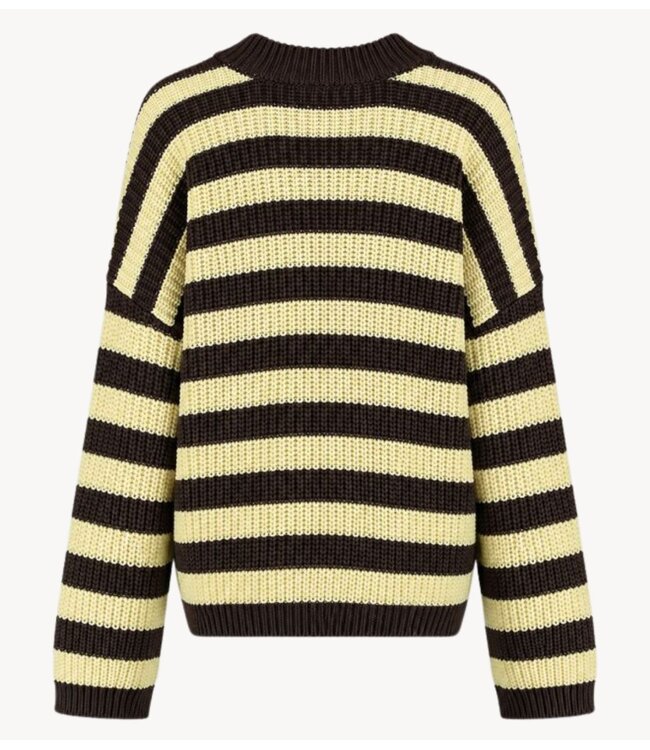 HARPER & YVE Trui ALICE-JU almond oil stripe