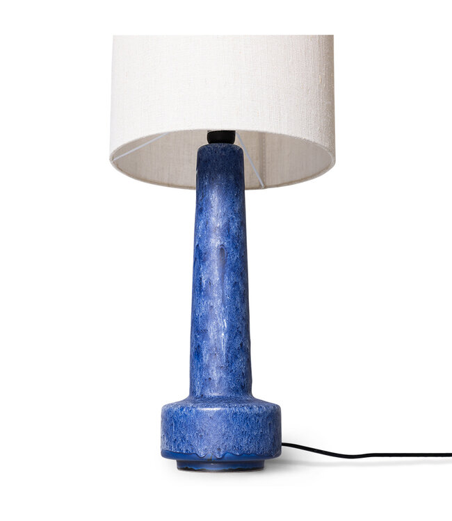 HKLIVING Lampenvoet retro stoneware lamp base blue