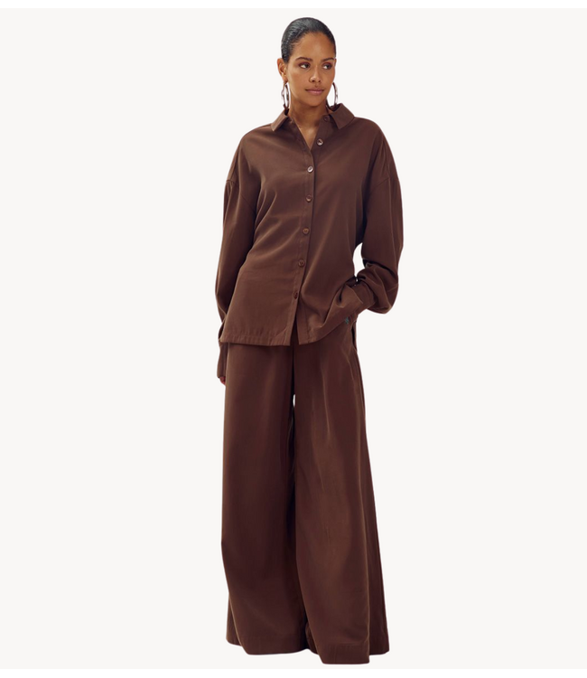 HARPER & YVE Blouse HELENA-LS HOT FUDGE