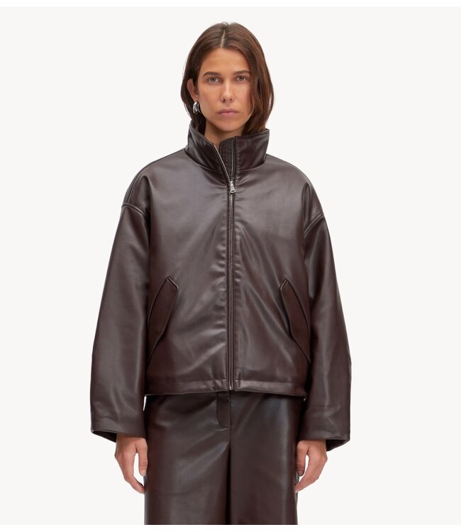 EDITED Jas Paisley Jacket Chocolate Plum