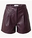 EDITED Broek Silvia shorts PU Plum Perfect