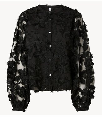 YAS Blouse YASKARLY LS SHIRT NOOS Black