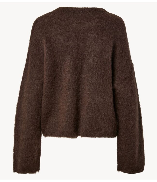YAS Trui YASTILDE LS MOHAIR BLEND PULLOVER NOOS Mole