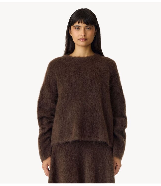 YAS Trui YASTILDE LS MOHAIR BLEND PULLOVER NOOS Mole