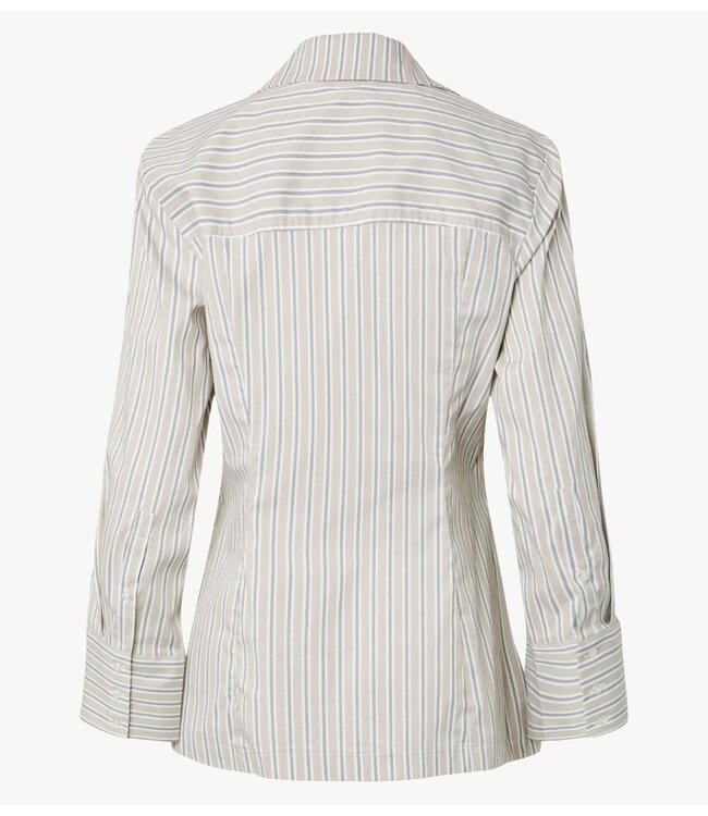 YAS Blouse YASALISA LS LONG WRAP SHIRT Boa Dark olive