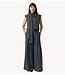 YAS Broek YASELURA HW WIDE PANT Dark Grey