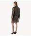 YAS Jas YASFIMU LS LEATHER JACKET - FEST Deep Mahogany