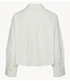 YAS Blouse YASLEE LS SHORT SHIRT S. NOOS Star White
