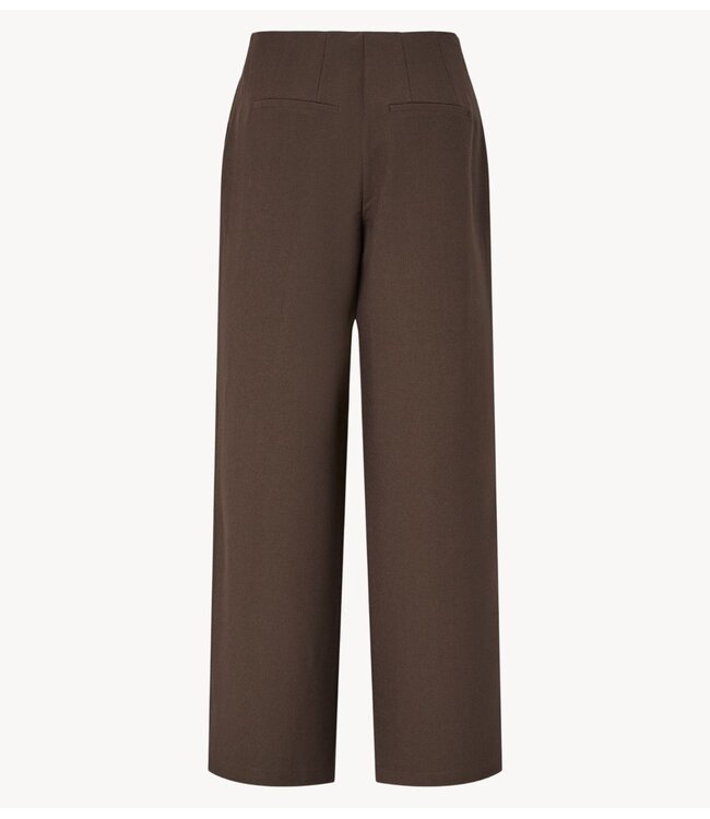 YAS Broek YASREEMAJ HW PANT S. NOOS Chocolate Brown