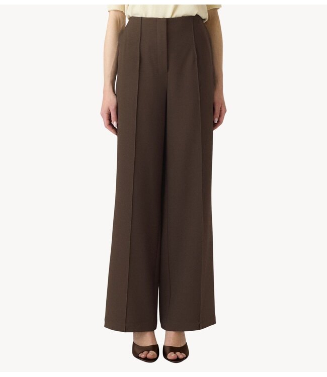 YAS Broek YASREEMAJ HW PANT S. NOOS Chocolate Brown