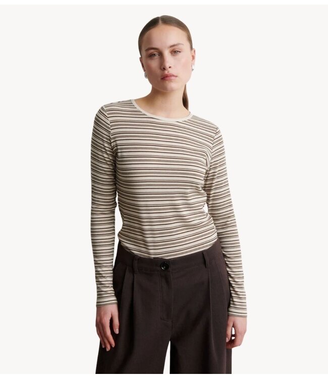 Second Female Shirt Flyra O-Neck Tee Demitasse