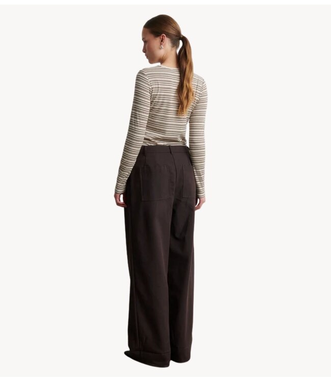 Second Female Shirt Flyra O-Neck Tee Demitasse