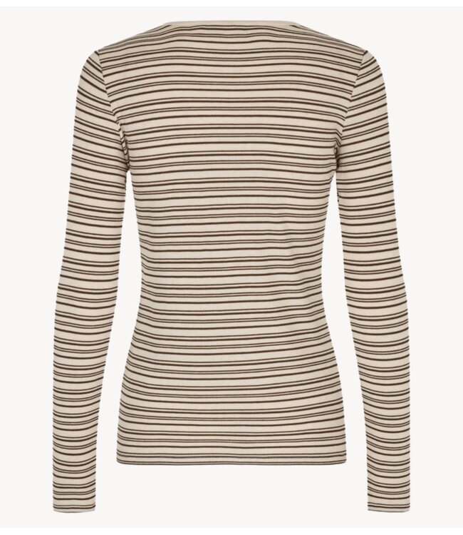 Second Female Shirt Flyra O-Neck Tee Demitasse
