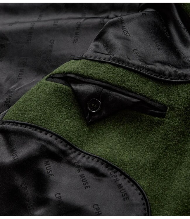 Copenhagen Muse Jas CMSLOANE-COAT CHIVE MELANGE