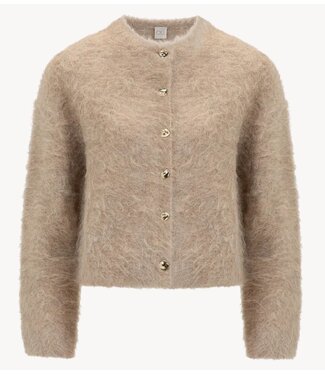 OU. Vest Cardigan Fjell Oat