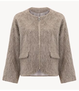 OU. Vest Cardigan Grand Fois Grey Melange