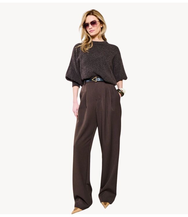 OU. Broek Pants Ligne Chocolate