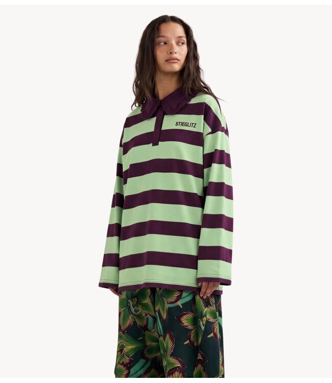 Stieglitz Shirt Danila Polo Wide Sleeve Green