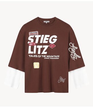 Stieglitz Shirt Daria Skate Double Longsleeve Brown