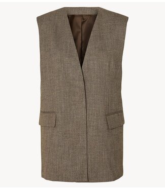 Selected Vest SLWRELAXED EZMA VEST Chocolate Chip
