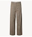 Selected Broek SLWWIDE EZMA MW PANT Chocolate Chip