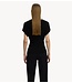 Selected T-shirt SLWCARLY 2/4 STRUCTURE O-NECK Black