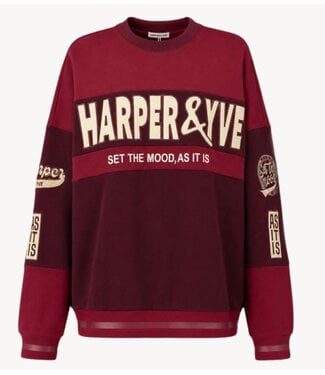 HARPER & YVE Trui ACE-SW TIPSY RED/ RUBY RED
