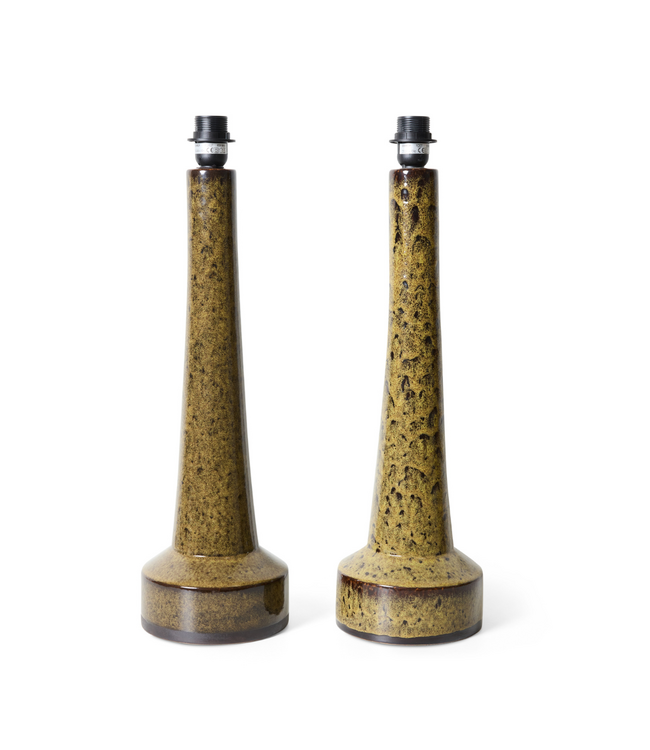 HKLIVING Retro lampenvoet Mosterd