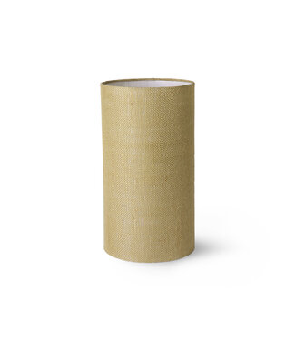 HKLIVING Jute Cilindervormige Lampenkap Jade Groen