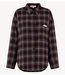 HARPER & YVE Blouse JELLA-LS TEAL RED CHECK