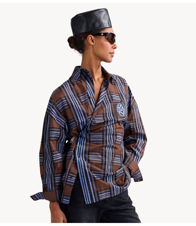 Stieglitz Blouse Zita Wrap Blouse Brown