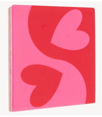 Tegeltje yingyang hearts